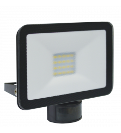 Design LED Buitenlamp met Bewegingsmelder 20W - Zwart (LF5020P)